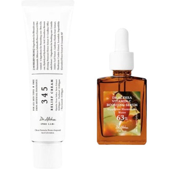 Dr. Althea - 345 Relief Cream (1ea) X Vitamin C Boosting Serum (1ea) Set