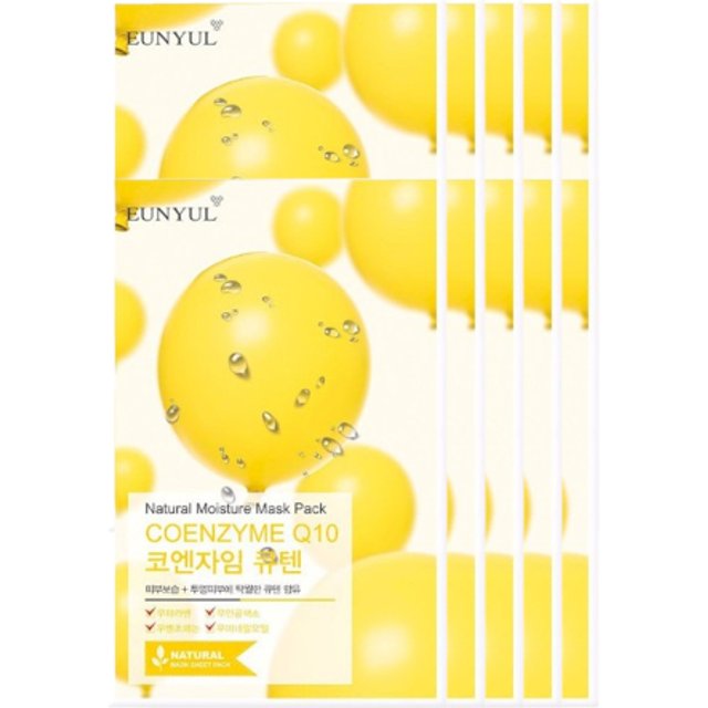 EUNYUL - Natural Moisture Mask Pack - Coenzyme Q10 - 10pcs set