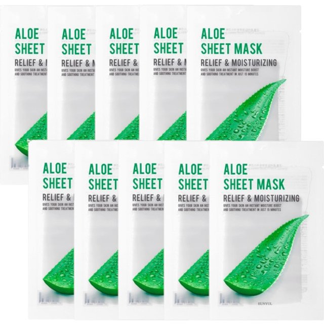 EUNYUL - Purity Aloe Sheet Mask - 10pcs set