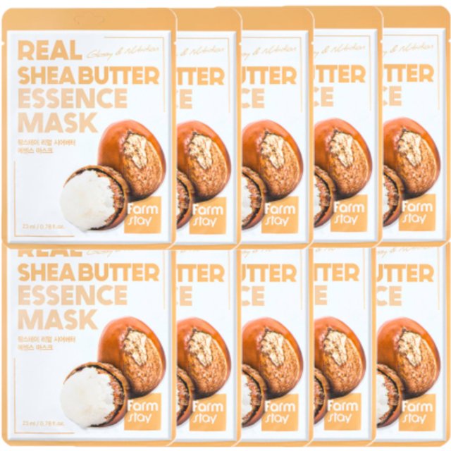 Farm Stay - Real Essence Mask - 1pc - Shea Butter (10ea) Set