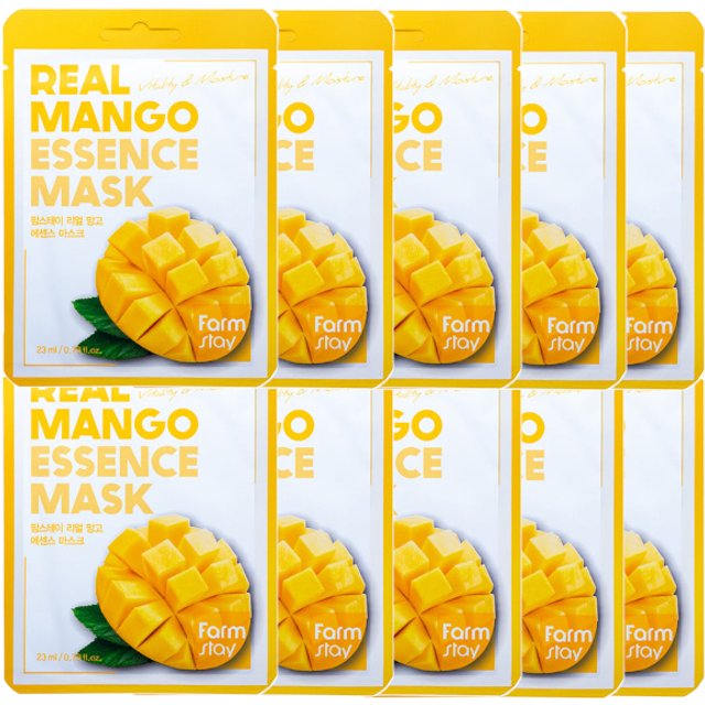Farm Stay - Real Essence Mask - 1pc - Mango (10ea) Set