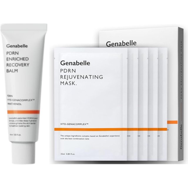 Genabelle - PDRN Enriched Recovery Balm - 50ml (1ea) & Rejuvenating Mask - 5pcs Set