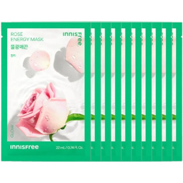 innisfree - Energy Mask - Rose - 10pcs Set