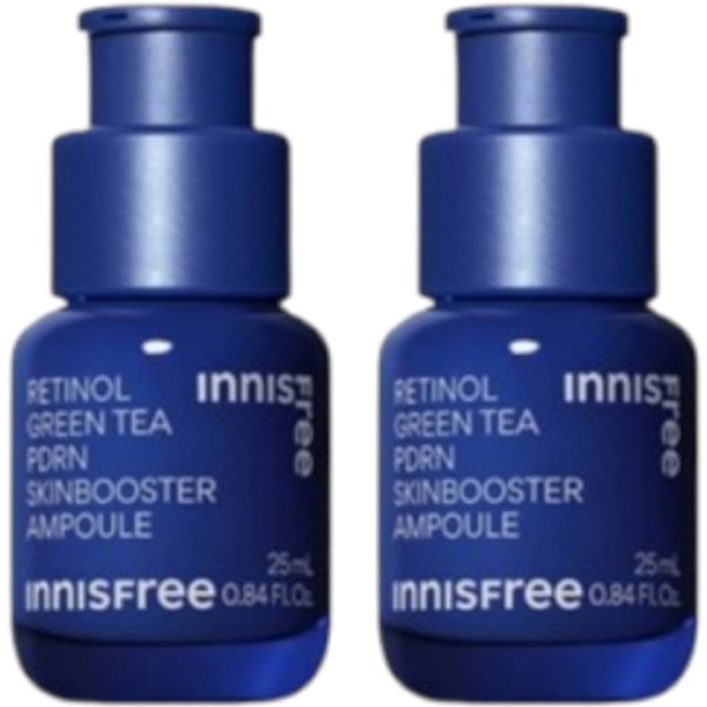 innisfree - Retinol Green Tea PDRN Skin Booster Ampoule - 25ml (2ea)
