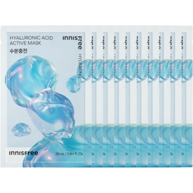 innisfree - Active Mask - Hyaluronic acid (10ea) Set