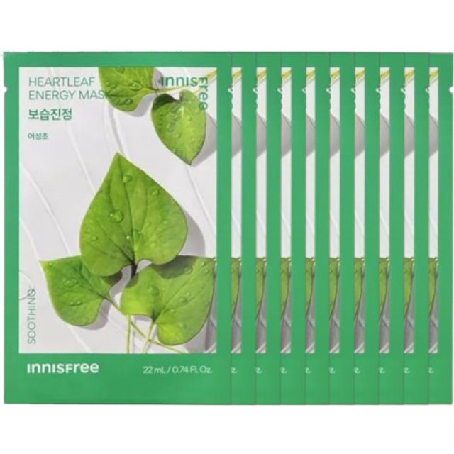 innisfree - Active Mask - Heartleaf (10ea) Set