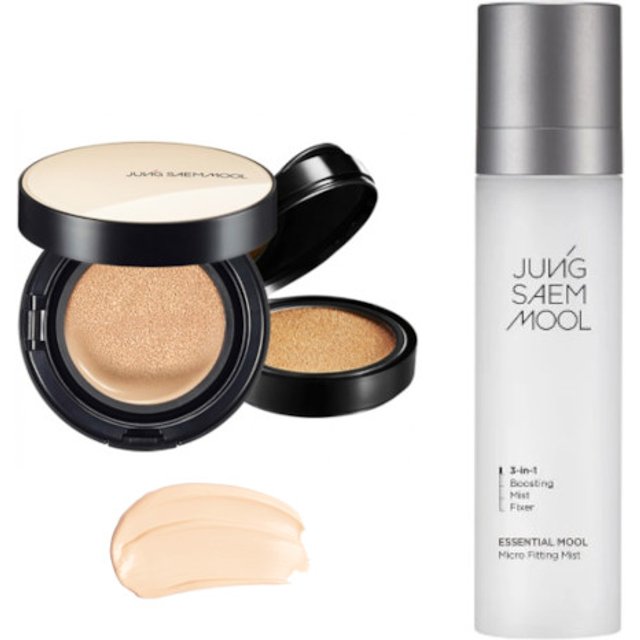 JUNGSAEMMOOL - Essential Skin Nuder Cushion SPF50+ PA+++ (With Refill) - 14g+14g - 17 Fair-Light (1ea) + Essential Mool Micro...