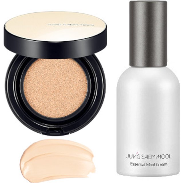 JUNGSAEMMOOL - Essential Skin Nuder Cushion SPF50+ PA+++ - 14g - 19 Light (1ea) + Essential Mool Cream - 30ml (1ea) Set