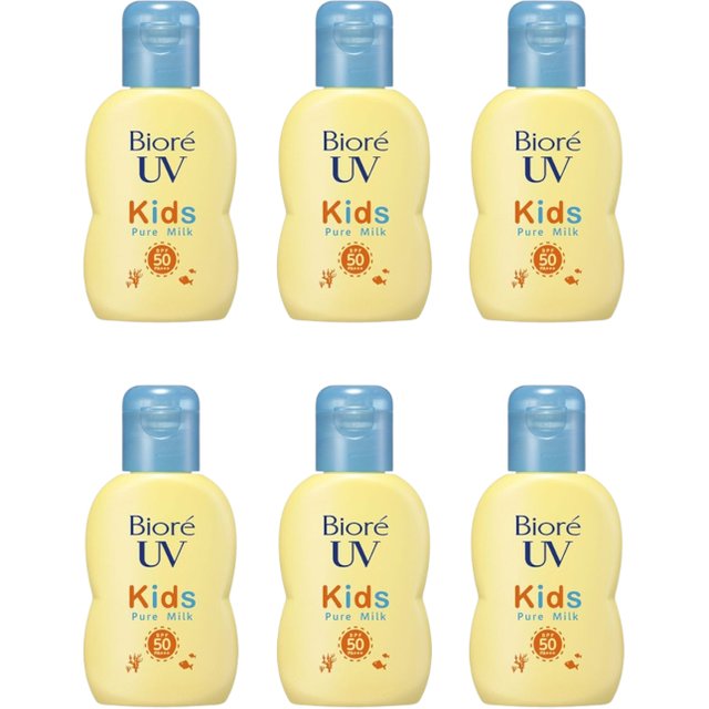 Kao - Biore UV Kids Pure Milk Sunscreen SPF50 PA+++ - 70ml (6ea) Set