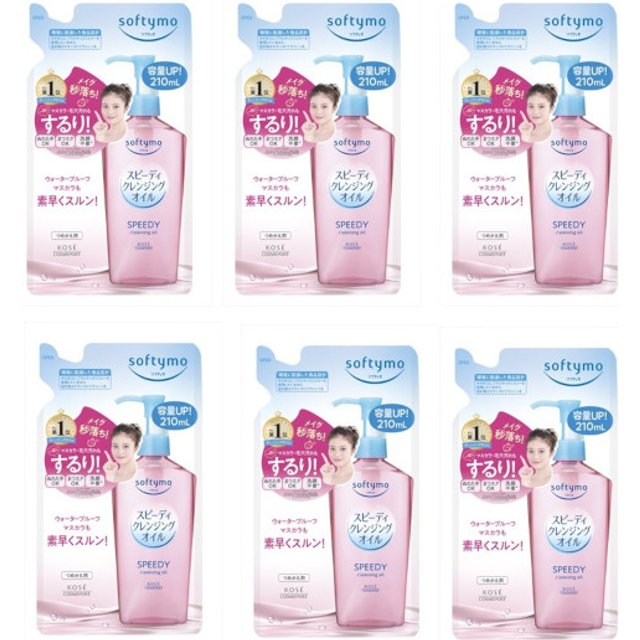 Kose - Softymo Speedy Cleansing Oil Refill (2024 Version) - 210ml (6ea) Set