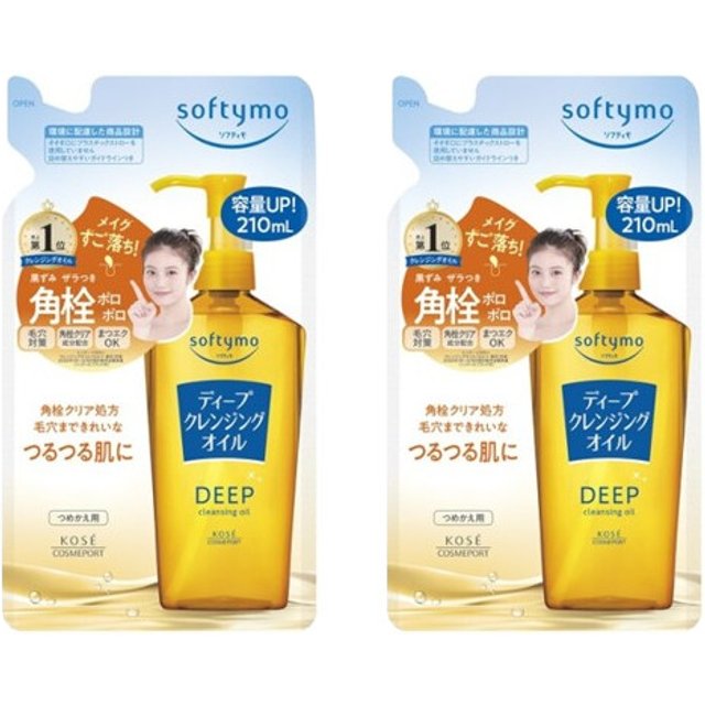 Kose - Softymo Deep Cleansing Oil Refill (2024 Version) - 210ml (2ea) Set