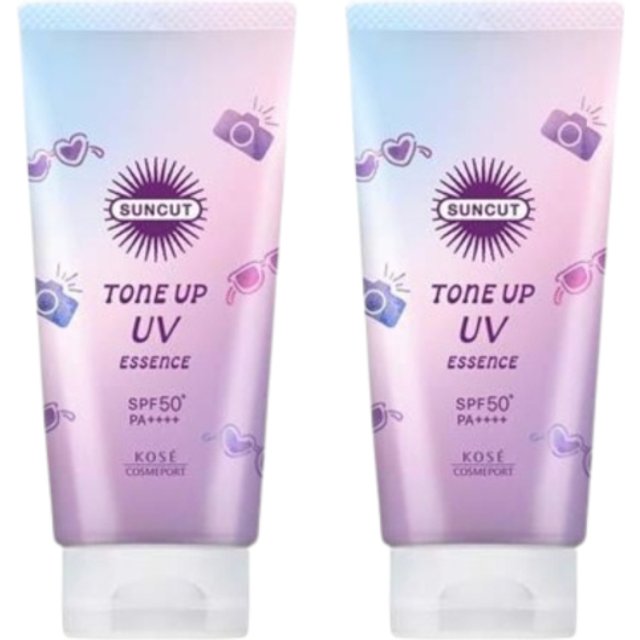 Kose - SunCut - TONE UP UV Essence SPF50+ PA++++ - 80g (2ea) Set