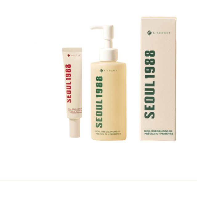 KSECRET - SEOUL 1988 Eye Cream : Retinal Liposome 4% + Fermented Bean - 30ml (1ea) + Cleansing Oil : Pine Cica 1% + Probiotics