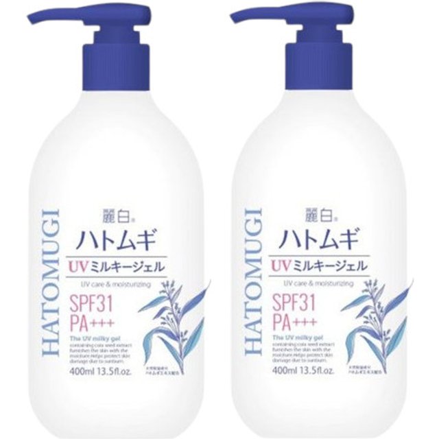 KUMANO COSME - Reihaku Hatomugi UV Care & Moisturizing The UV Milky Gel SPF31 PA+++ - 400ml (2ea) Set