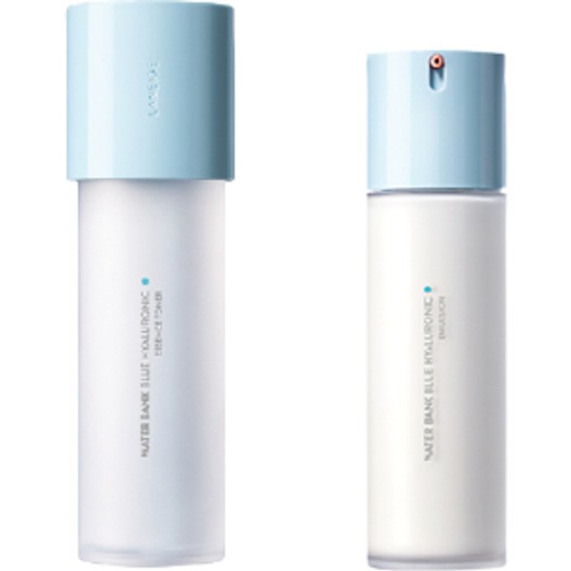 LANEIGE Water Bank Blue Hyaluronic Essence Toner - 160ml (1ea) + Emulsion -120ml (1ea) For Combination To Oily Skin Set