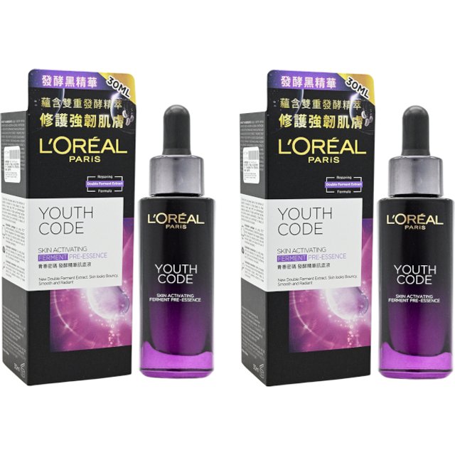 L'OREAL PARIS - Youth Code Skin Activating Ferment Pre-Essence Serum - 30ml (2ea) Set
