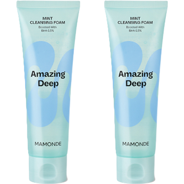 Mamonde - Amazing Deep Mint Cleansing Foam - 120ml (2ea) Set