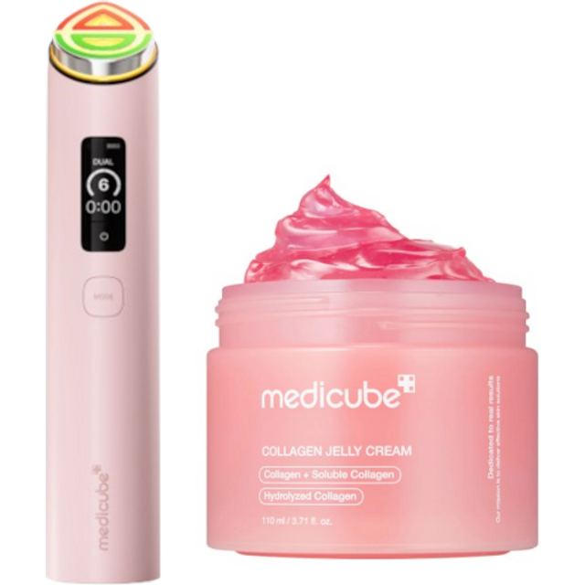 medicube - Booster Pro X2 Booster Derma Shot Mode Set - Pink - Collagen