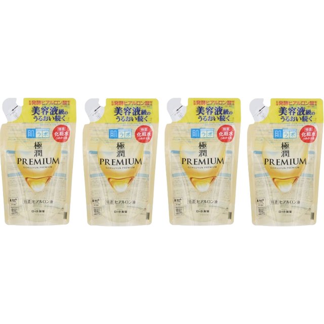 Rohto Mentholatum - Hada Labo Gokujyun Premium Lotion Refill 2020 Edition - 170ml (4ea) Set