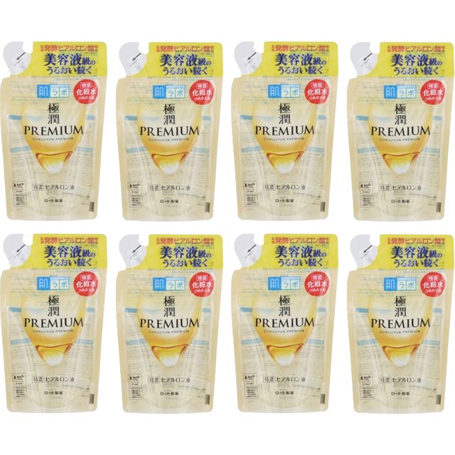 Rohto Mentholatum - Hada Labo Gokujyun Premium Lotion Refill 2020 Edition - 170ml (8ea) Set