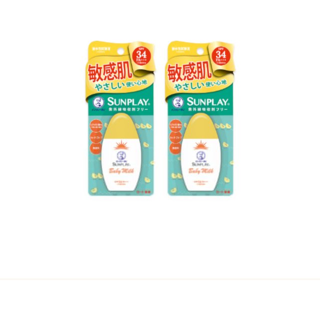 Rohto Mentholatum Sunplay Baby Milk SPF34 PA+++ - 30g (2ea) Set