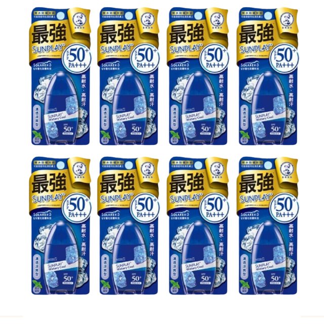 Rohto Mentholatum Sunplay Sunblock - Super Cool SPF 50+ PA++++ - 30g (8ea) Set
