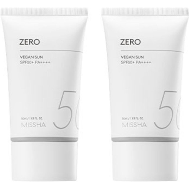 MISSHA - All Around Safe Block Zero Vegan Sun - 50ml (2ea) Set