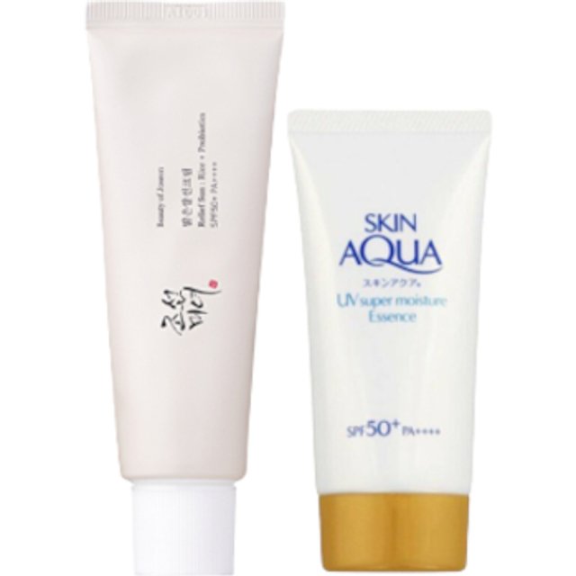 Rohto Mentholatum X BEAUTY OF JOSEON Super Moisture Sunscreen Set 50ml+80g