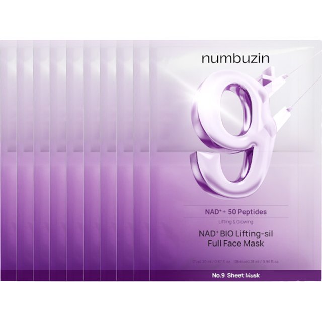 numbuzin - No.9 NAD Bio Lifting-sil Full Cover Facial Mask - 20ml+28ml (10ea)