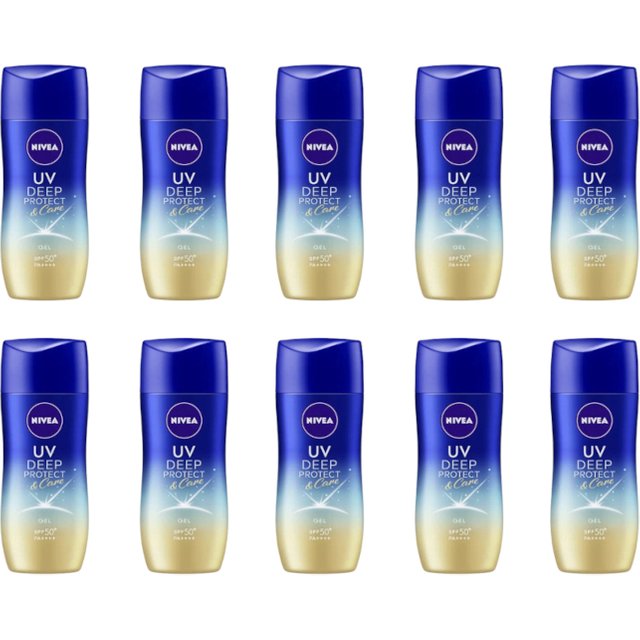 NIVEA Japan - UV Deep Protect & Care Gel SPF50+ PA++++ - 80g (10ea) Set