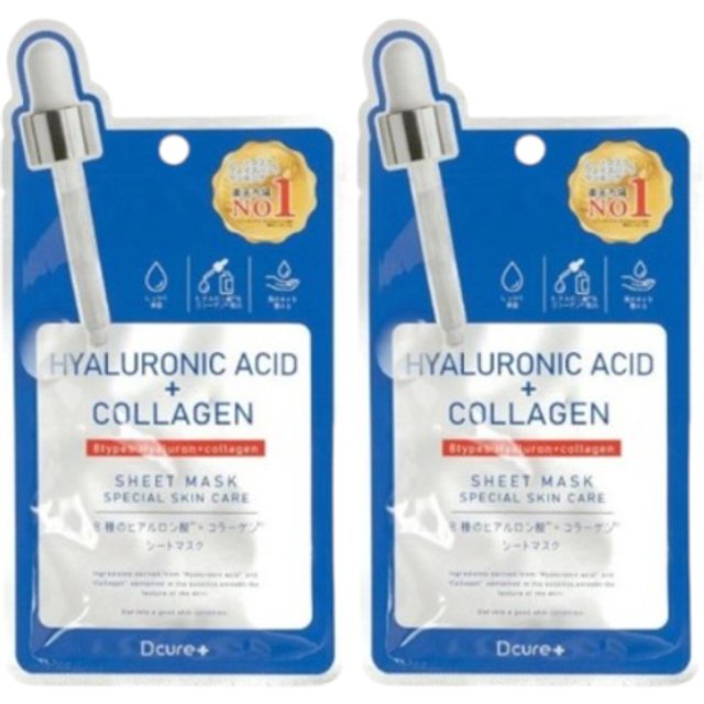 Picomonte - Dcure+ Hyaluronic Acid + Collagen Face Mask - 1 pc (2ea)