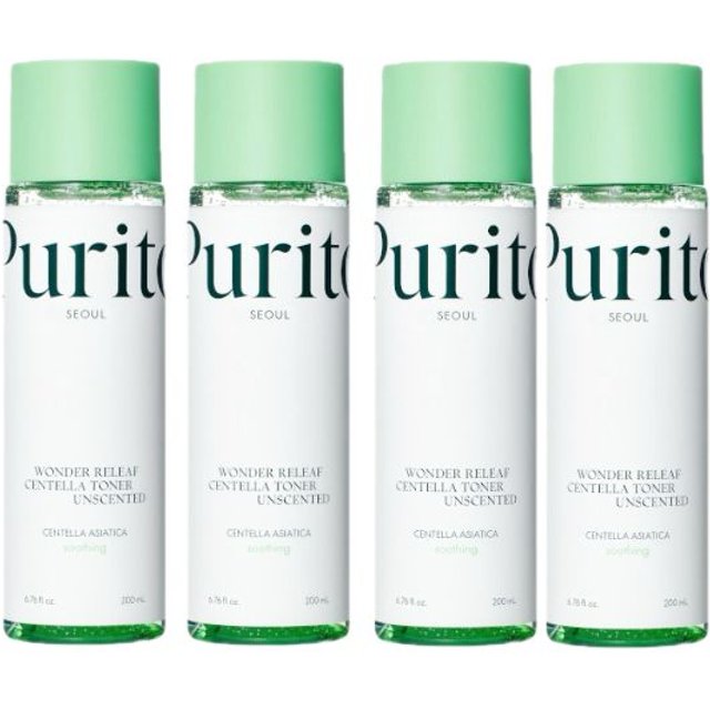 Purito SEOUL - Wonder Releaf Centella Toner Unscented - 200ml (4ea) Set