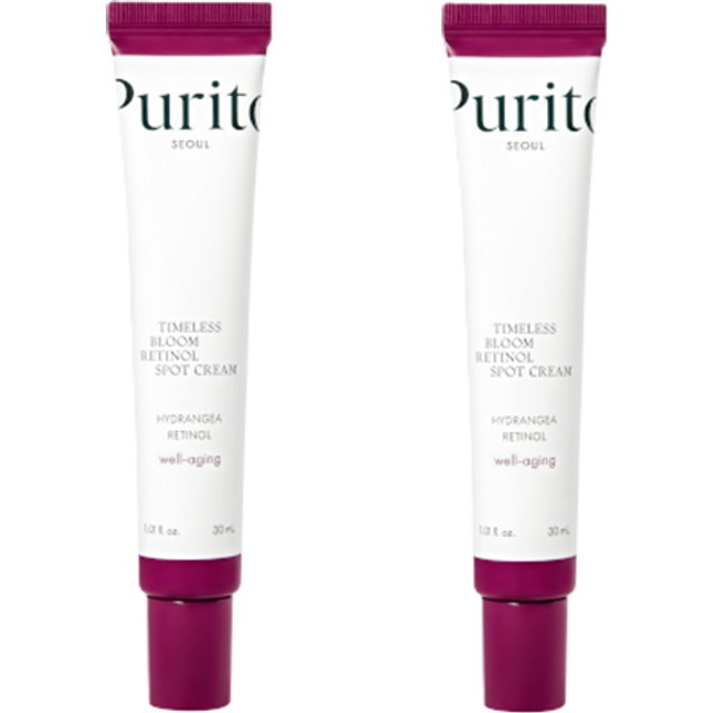 Purito SEOUL - Timeless Bloom Retinol Spot Cream - 30ml (1ea) + Timeless Bloom Bakuchiol Serum - 30ml (1ea) Set