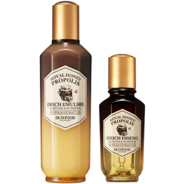 SKINFOOD - Royal Honey Propolis Enrich Emulsion - 160ml (1ea) + Essence - 50ml (1ea) Set