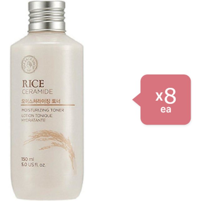 THE FACE SHOP - Rice & Ceramide Moisturizing Toner - 150ml (8ea) Set