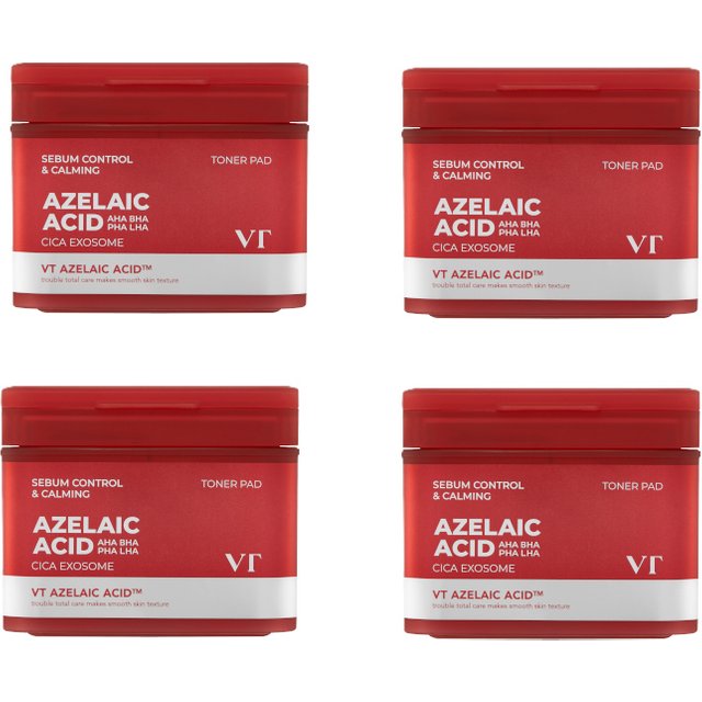 VT- Azelaic Acid AZ Care Toner Pad - 60pads/180ml 4ea