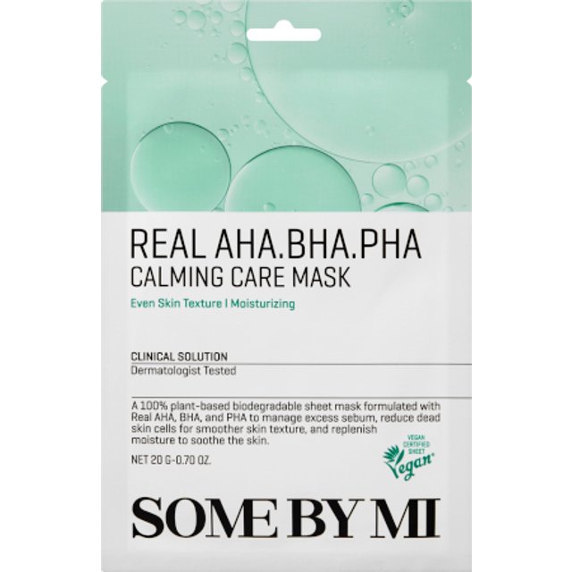 SOME BY MI - Real AHA-BHA-PHA Calming Care Mask - 1pc