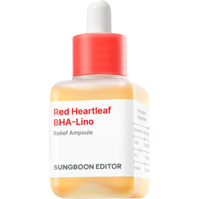 SUNGBOON EDITOR - Red Heartleaf BHA-Lino Relief Ampoule - 40ml