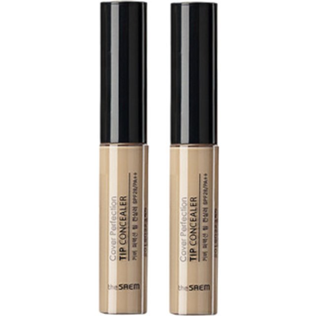 The Saem - Cover Perfection Tip Concealer - Contour Beige (2ea) Set