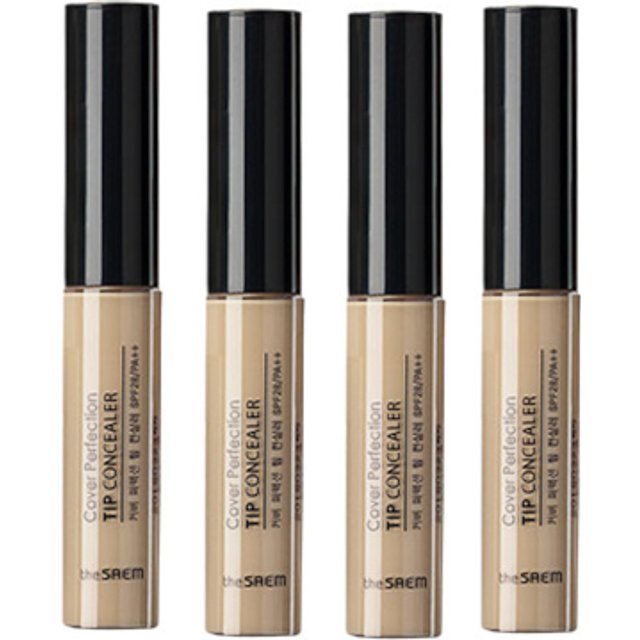 The Saem - Cover Perfection Tip Concealer - Contour Beige (4ea) Set