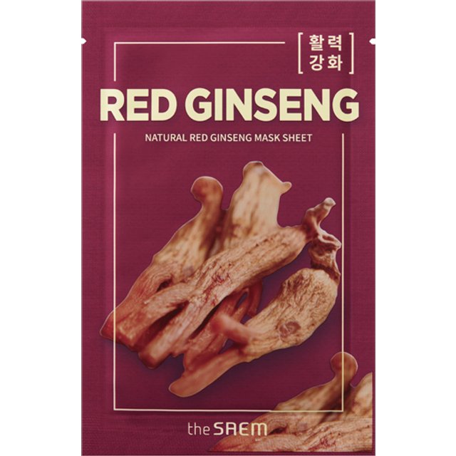 The Saem - Natural Mask Sheet - Red Ginseng - 1pc