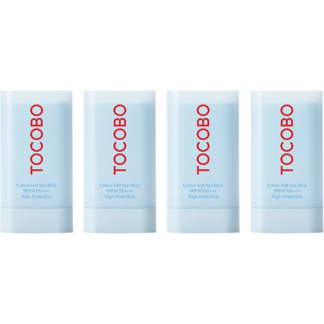 TOCOBO - Cotton Soft Sun Stick SPF50 PA++++ - 19g (4ea) Set