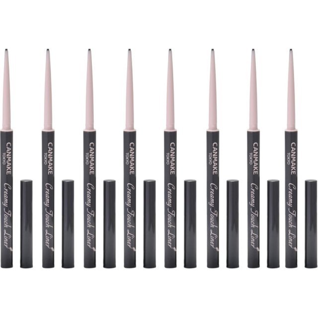 CANMAKE - Creamy Touch Liner - 0.08g - 01 Deep Black (8ea) Set