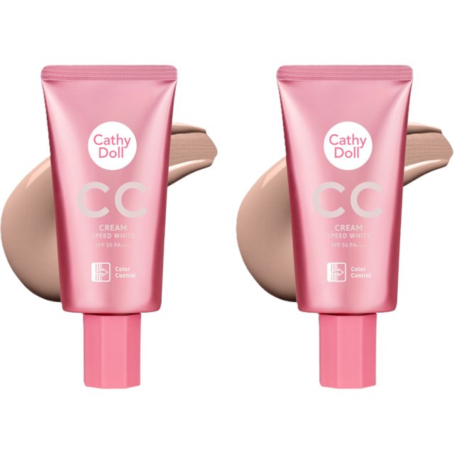 Cathy Doll - CC Cream Speed White SPF50 PA+++ - 50ml - #3 Medium Beige 2ea Set