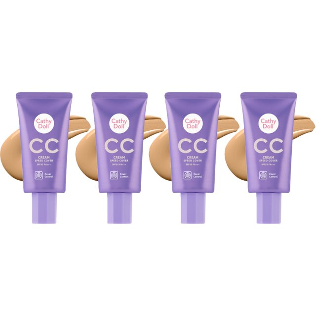 Cathy Doll - CC Cream Speed Cover SPF 50 PA+++ - 50ml - #3 Honey Beige 4ea Set