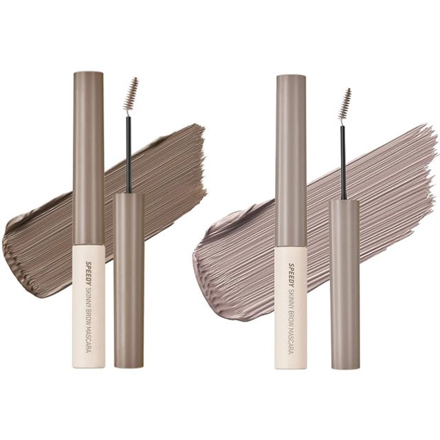 peripera - Speedy Skinny Brow Mascara - 06 Beige Ash (1ea) X 10 Hazy Ash (1ea) Set