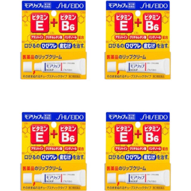 Shiseido - Moilip Lip Cream (4ea) Set