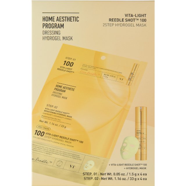 VT - Vita-Light Reedle Shot 100 2Step Hydrogel Mask - 4ea