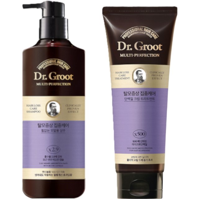 Dr. Groot - Multi-Perfection Hair Loss Care Shampoo 400ml (1ea) & Treatment (250ml) Set