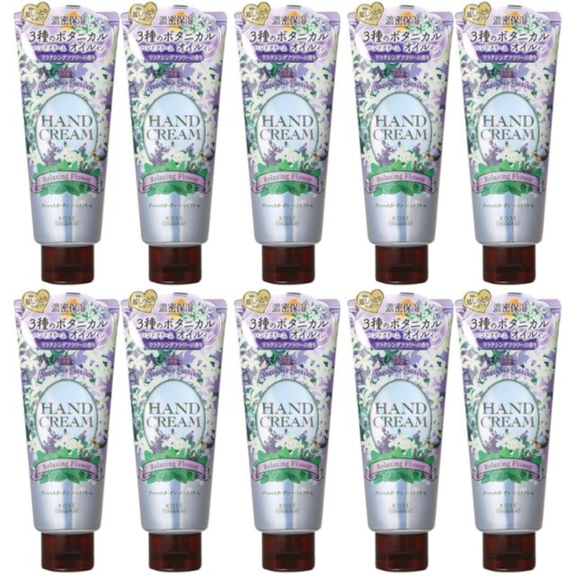 Kose - Precious Garden Hand Cream - Relaxing Flower - 70g (10ea) Set